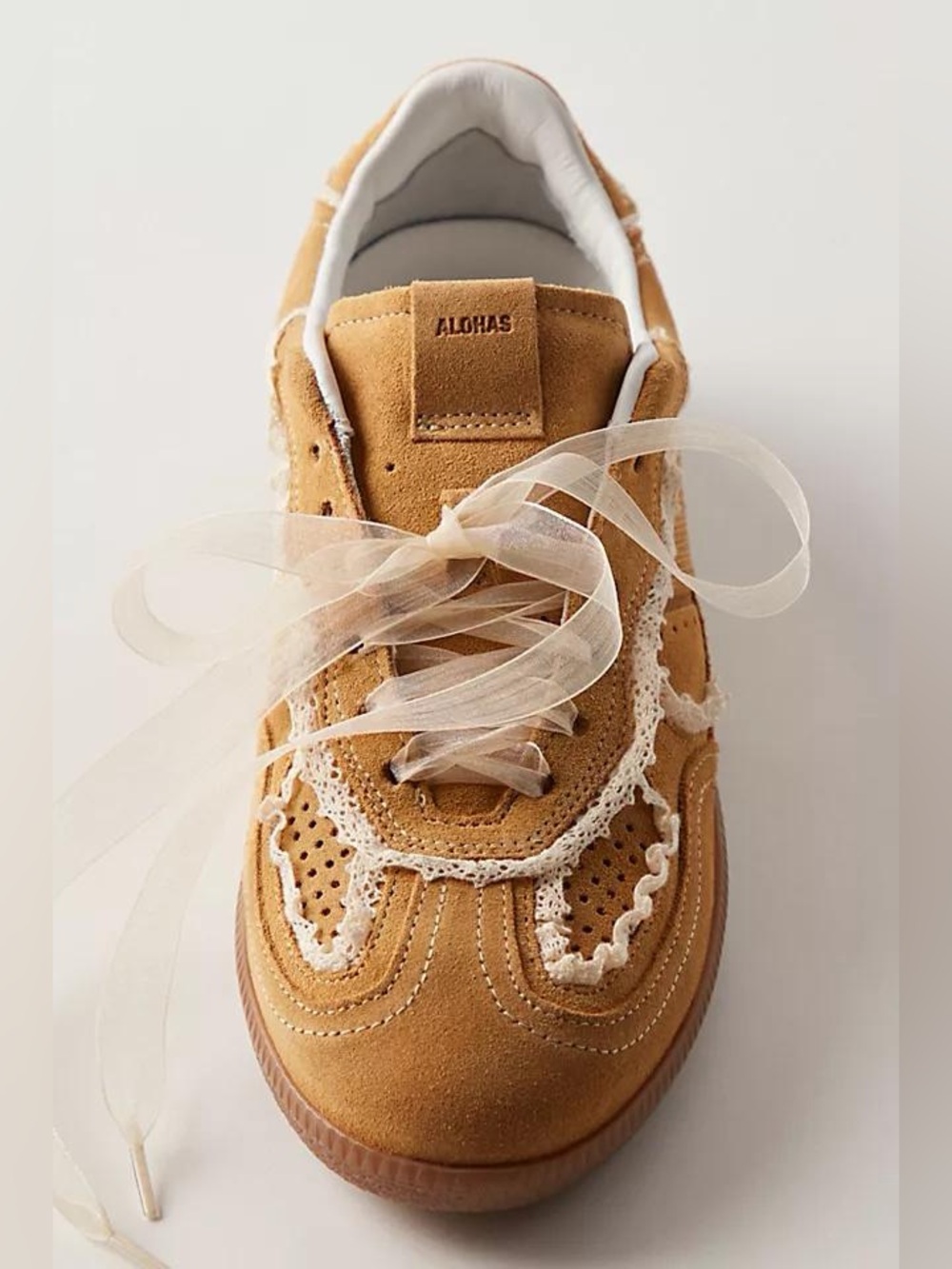 ALOHAS x Free People Tb.490 Crochet Sneaker, Honey Yellow, NWOT, Size 6